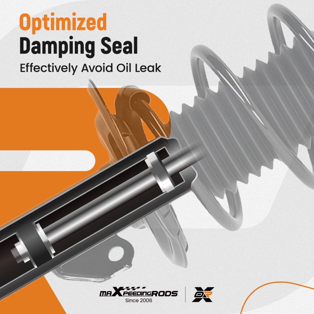 4PCs Front Struts + Sway Bar for 2006 2007 2008 2009 2010 2011 compatible for Toyota Yaris