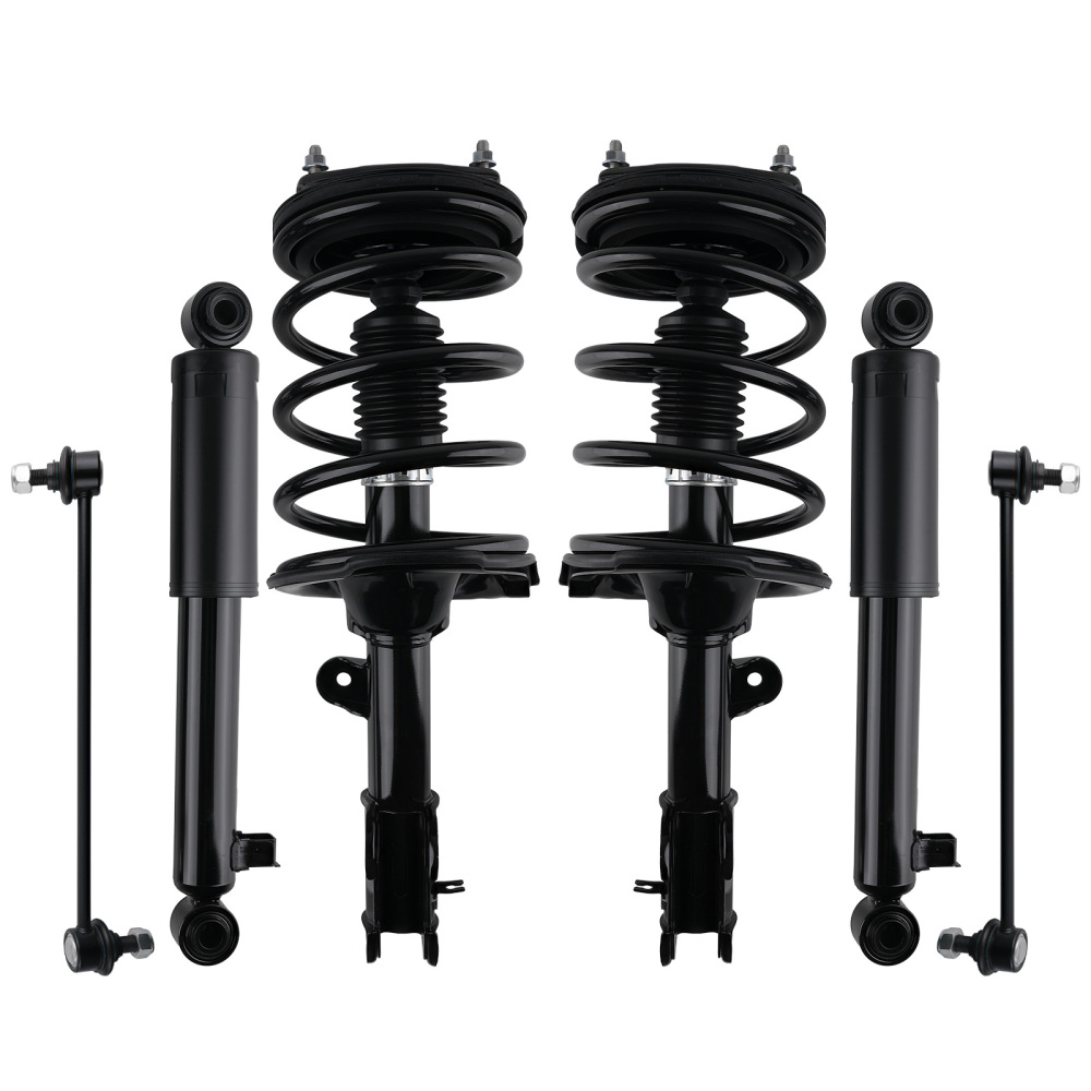 6pcs Front + Rear Complete Strut Sway Bar Links compatible for Hyundai Santa Fe 2007-2009