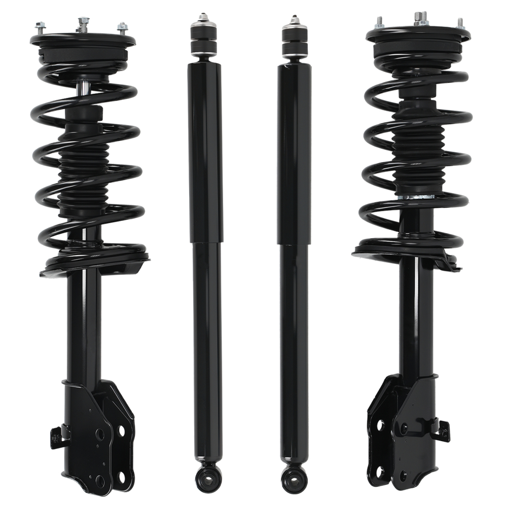 4pcs Front + Rear Struts w/Coil Spring compatible for Lincoln Mkx 2007-2010 3.5L compatible for FWD
