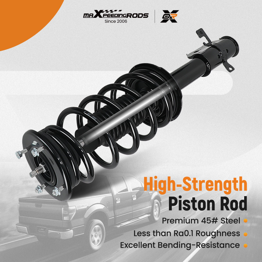 4pcs Front + Rear Struts w/Coil Spring compatible for Lincoln Mkx 2007-2010 3.5L compatible for FWD