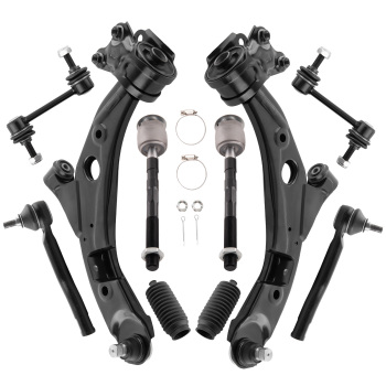 Front Struts w/Coil Spring + Control Arms compatible for Ford Edge 2007-2010 compatible for FWD 172889