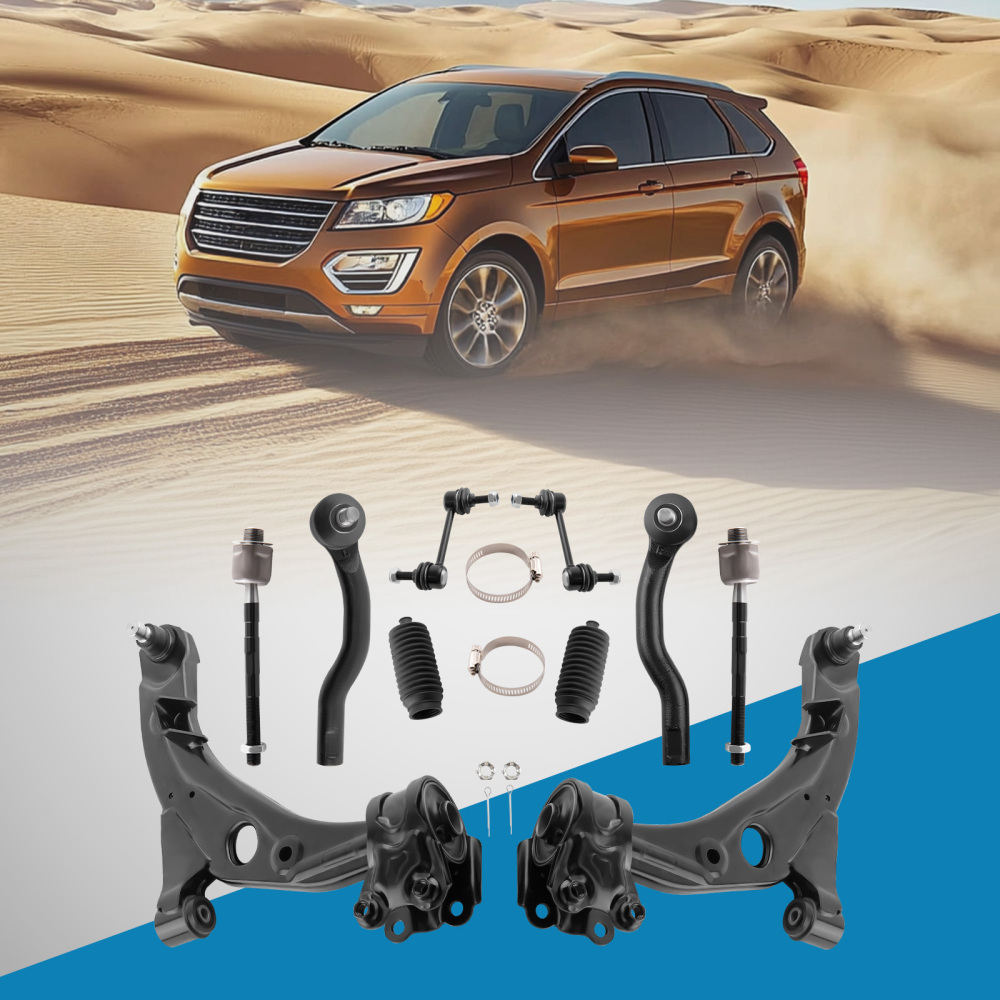 Front Struts w/Coil Spring + Control Arms compatible for Ford Edge 2007-2010 compatible for FWD 172889