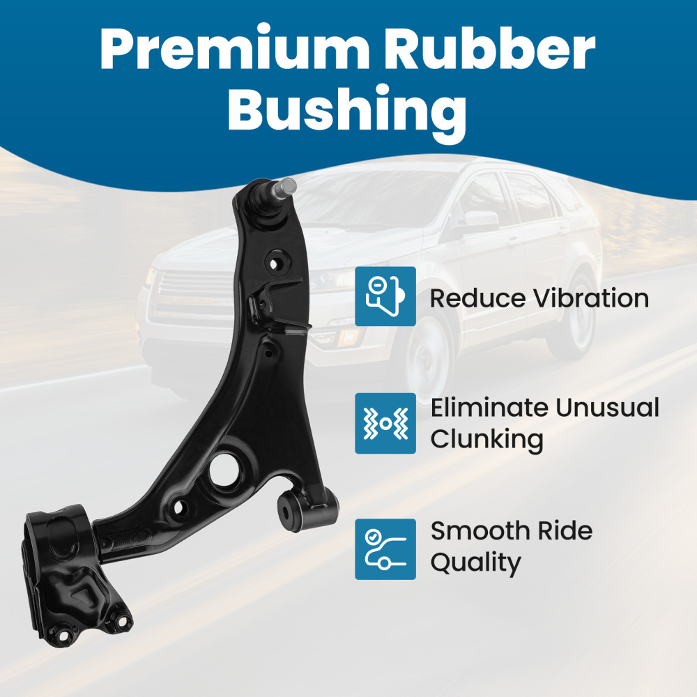 Front Struts w/ Coil Spring + Lower Control Arms Kit compatible for Ford Edge 07-10 compatible for FWD