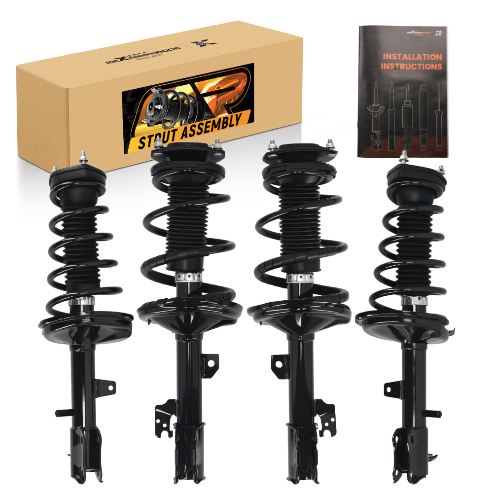 Front + Rear Struts w/ Coil Springs Assembly for 2004-2007 compatible for Toyota Highlander AWD