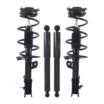Front Struts w/ Coil Springs Rear Shock Absorbers FOR 2008 - 2013 compatible for Nissan Rogue