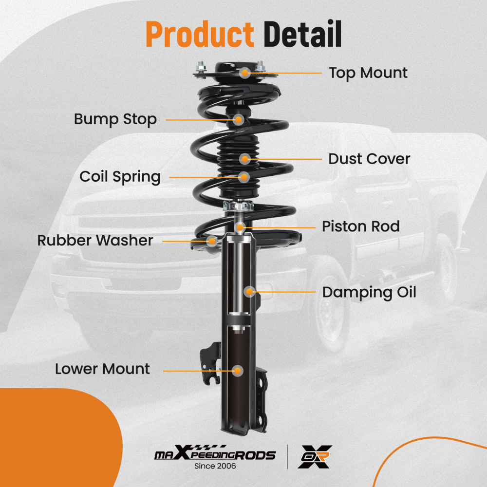 Suspension Kit Front Strut W/ Control Arms compatible for Toyota Highlander RX350 2010-2013