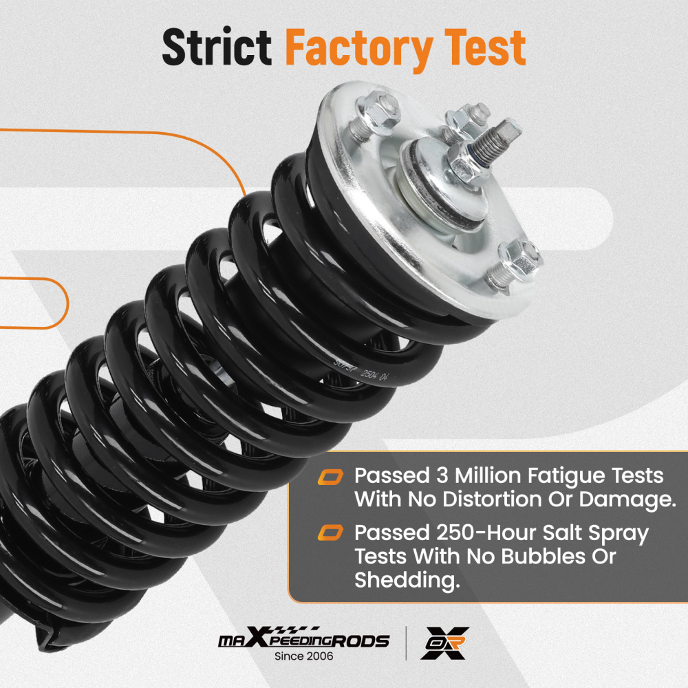 2pcs Front Left + Right Strut Spring compatible for Nissan Frontier RWD 2005-2021