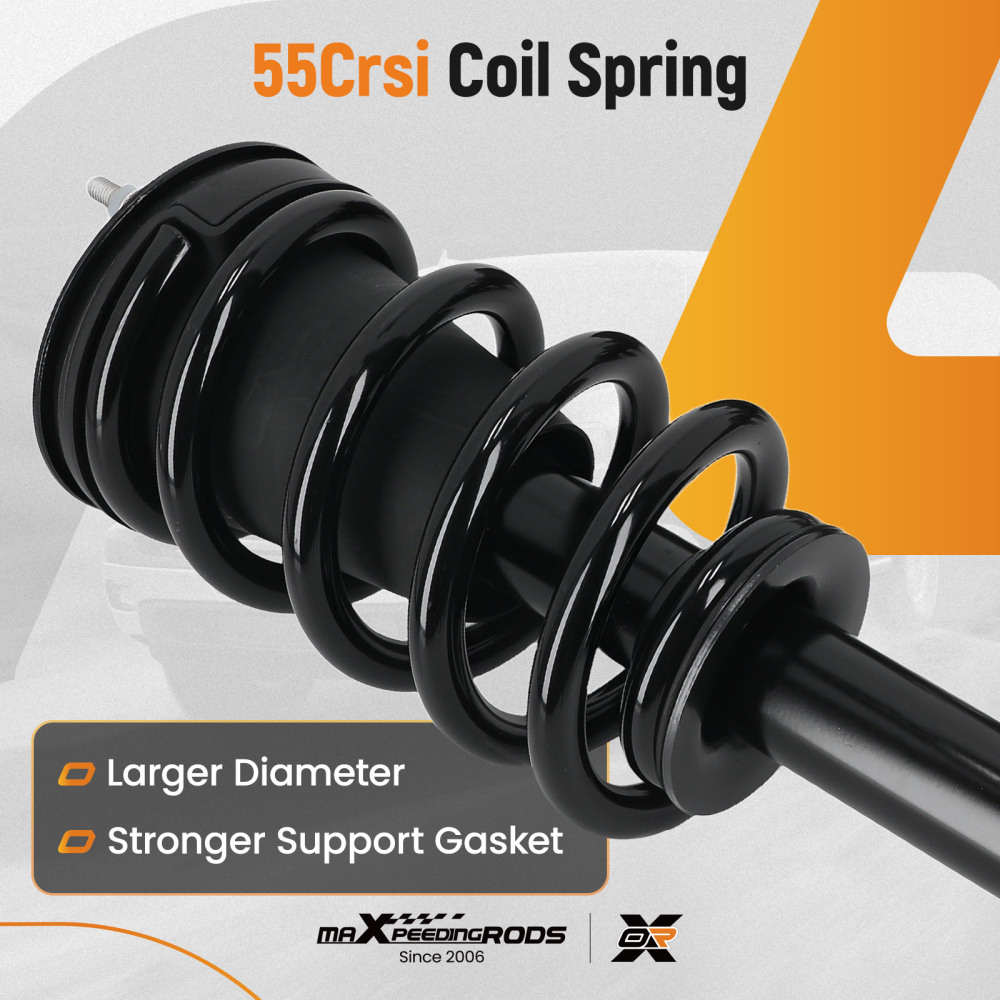 2pcs Front Left + Right Strut Spring compatible for Nissan Frontier RWD 2005-2021