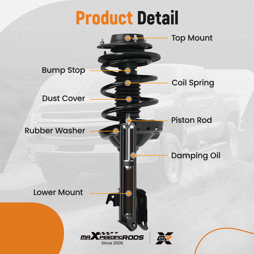 FrontRear Quick Complete StrutsCoil Springs for 2005-2009 compatible for Subaru Legacy