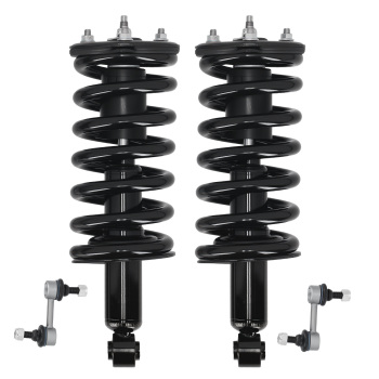 RWD Front Struts w/Coil Springs Sway Bars Kit for QX56 Pathfinder Armada TITAN