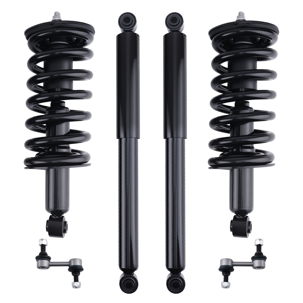 FrontRear Shock Strut AbsorberSway Bar compatible for Nissan TITAN 2004-2015 RWD
