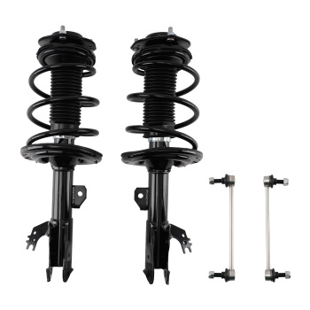 Front Struts w/ Coil SpringsSway Bar Links For 2012-2017 compatible for Toyota Camry SE XSE