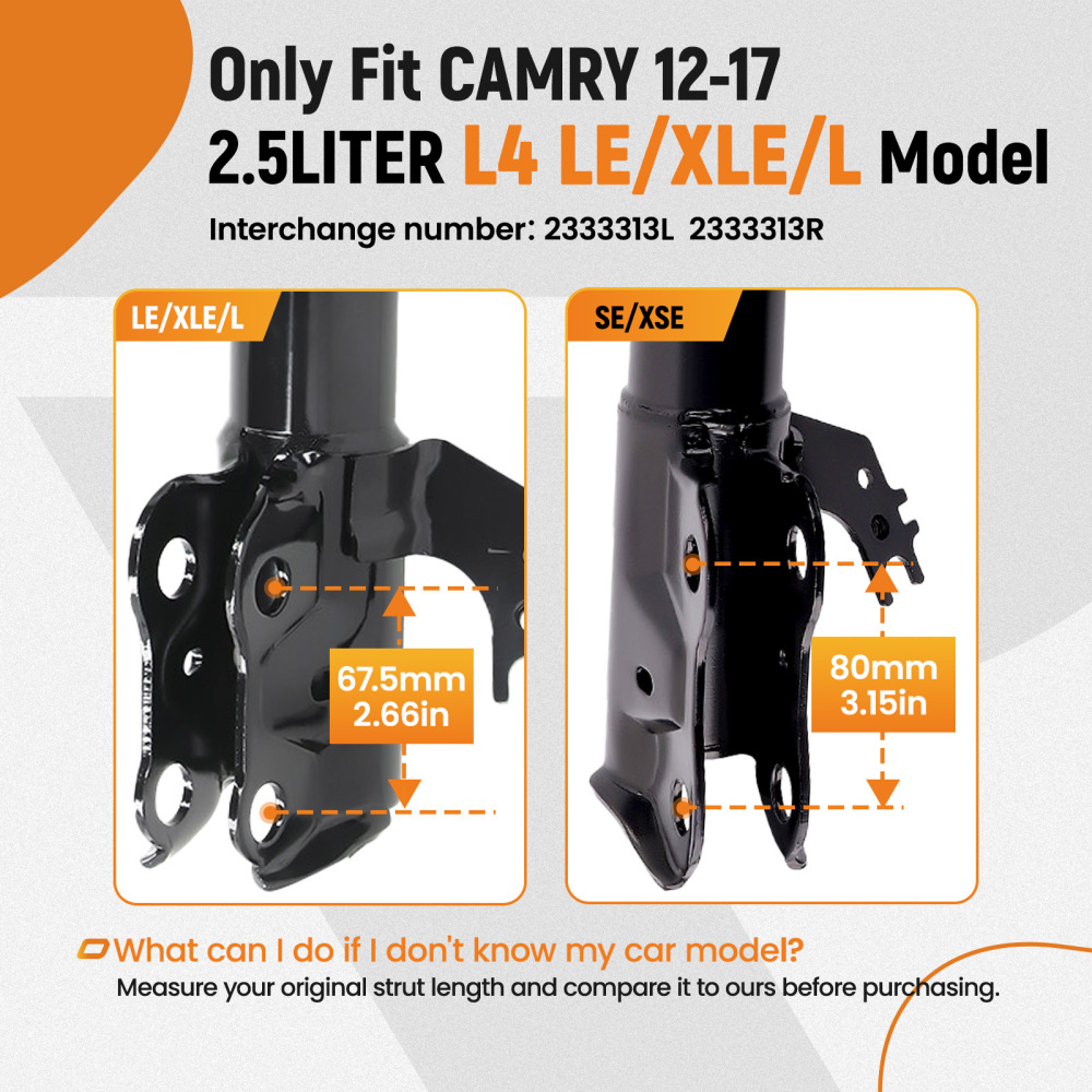 10X Front Struts Lower Control Arm Outer Tie Rod For 2012-2017 compatible for Toyota Camry 2.5L