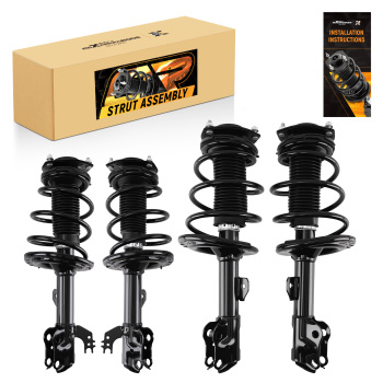 Front Rear Complete Strut Spring Assembly For 2012-2017 compatible for Toyota Camry LE XLE HYB