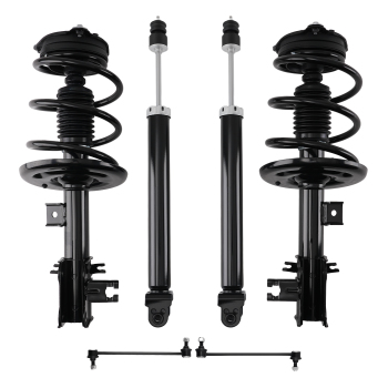 6X Front Struts w/Coil Spring Rear Shocks Sway Bars for 2013-2018 compatible for Nissan Altima