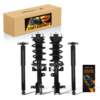 Front Struts w/Coil Spring Rear Shocks Absorber Kit for 2011 2012 compatible for Honda Odyssey