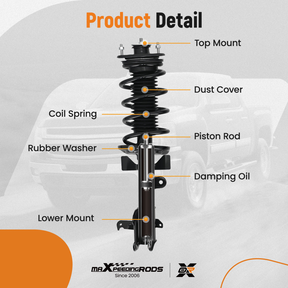 Front Struts w/Coil Spring Rear Shocks Absorber Kit for 2011 2012 compatible for Honda Odyssey