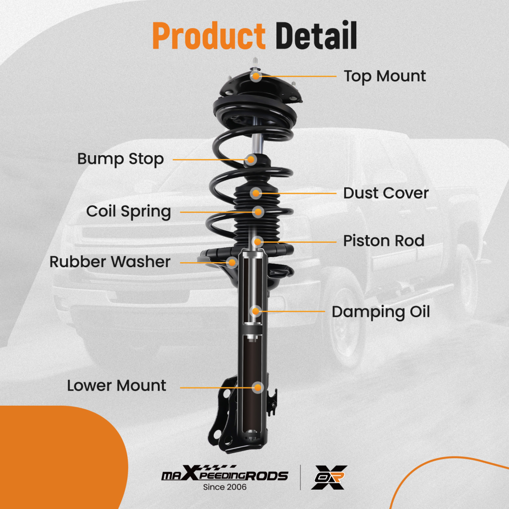 Front Complete Strut AssembliesRear Shocks for 2004-2006 compatible for Scion xB 172245 NEW