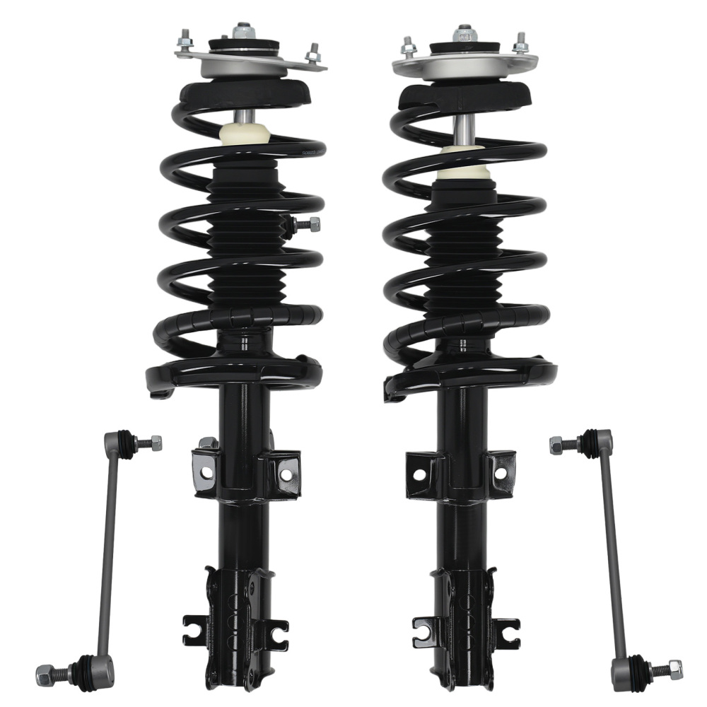 Front Struts w/ Coil Spring Assembly Sway Bars Kit for 2003 - 2014 compatible for Volvo XC90