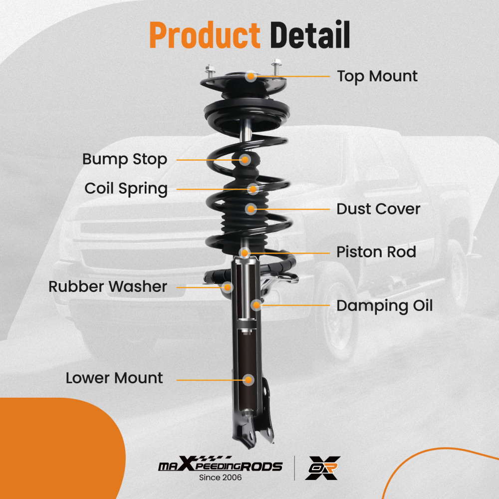 Set 2 Front Shocks Struts Coil Spring Assembly For 2000-2005 compatible for Toyota Echo 171575