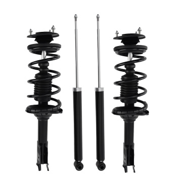4PCS Front Quick Complete Strut Coil Spring Rear Shock For 2000-2005 compatible for Toyota Echo