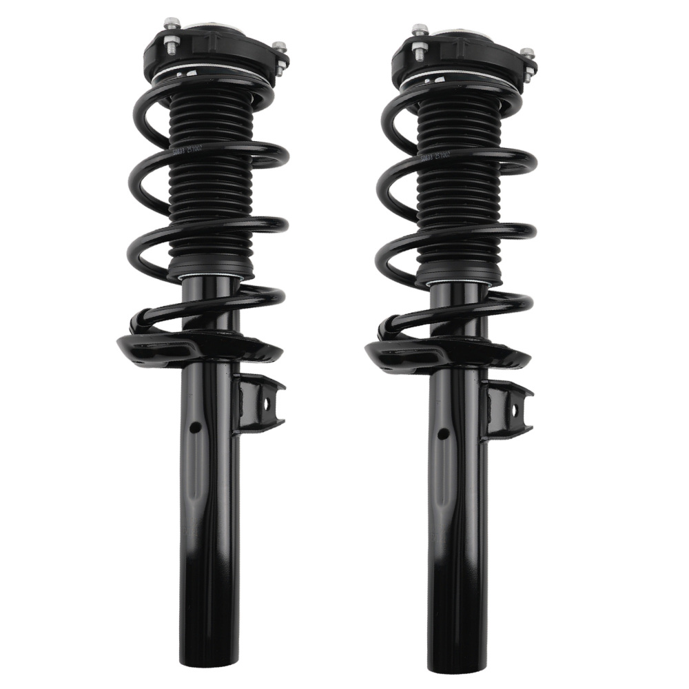 Pair Front Complete Struts w/Coil Springs compatible for Volkswagen Tiguan 2009-2017 2.0L