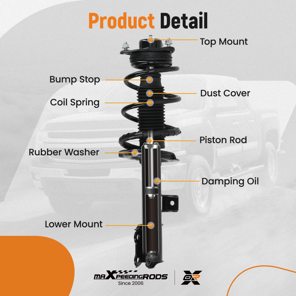 Front Struts w/Springs Suspension compatible for Hyundai Tucson 2010-2015 1333452L