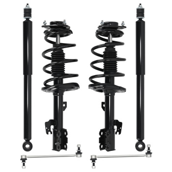 Front Struts Rear Shocks Sway Bar Assembly for 2011-2014 compatible for Toyota Sienna 3.5L compatible for FWD