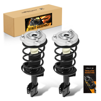 2x Front Complete Struts+Coil Springs For 2010-2015 compatible for Mercedes-Benz GLK250 GLK350