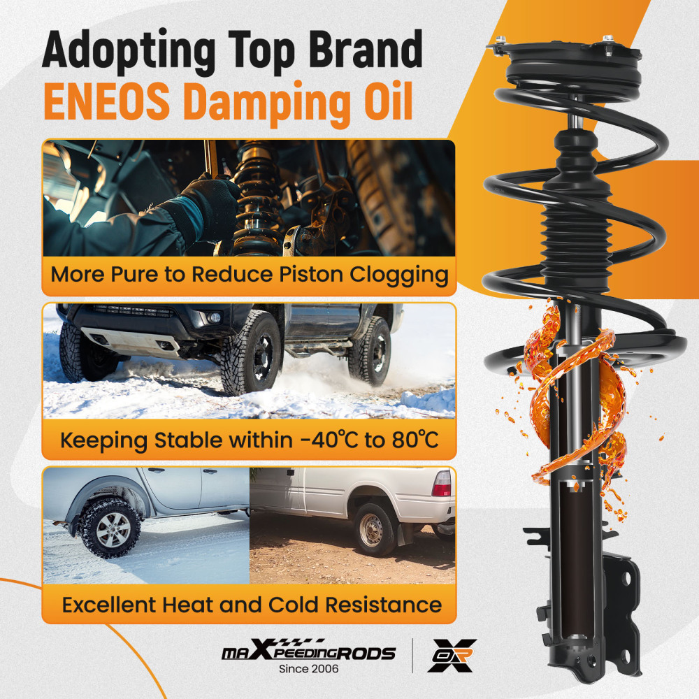 Suspension Rear Front Struts Assembly compatible for Nissan Murano 2009-2014 3.5L