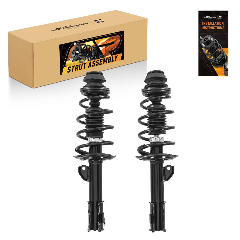 Pair Front Struts w/ Coil Springs Assembly for 2012 2013 2014 2015 compatible for Toyota Yaris