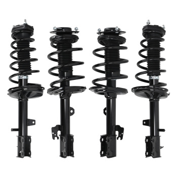 Front Rear Shock Struts w/ Spring Assy For 2008 2009-2013 compatible for Toyota Highlander AWD