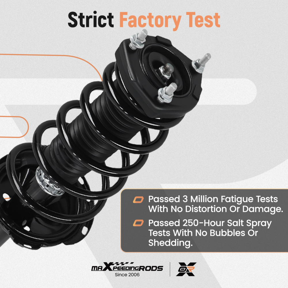 Front Rear Shock Struts w/ Spring Assy For 2008 2009-2013 compatible for Toyota Highlander AWD
