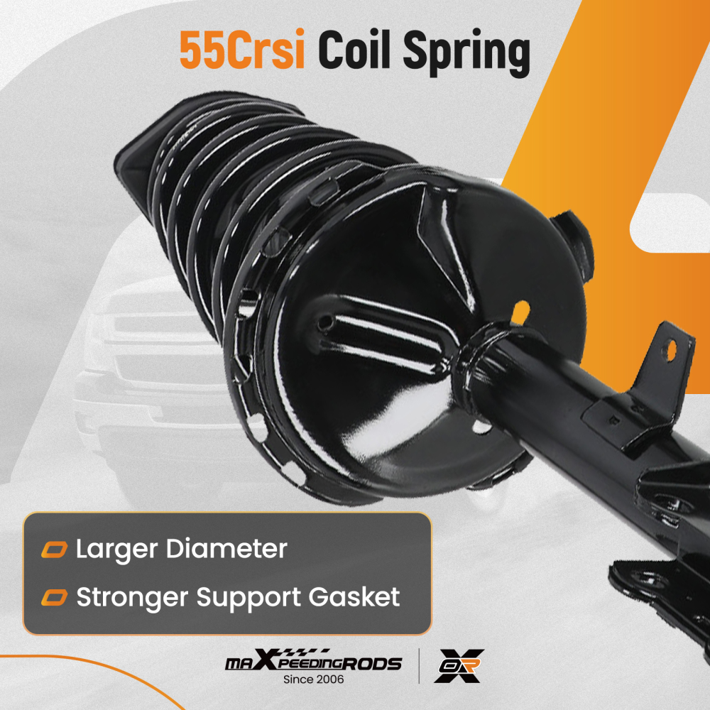 Front Rear Shock Struts w/ Spring Assy For 2008 2009-2013 compatible for Toyota Highlander AWD