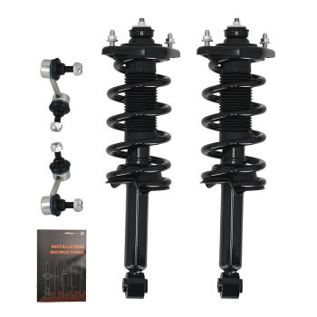Rear Struts w/Coil Spring Assembly + Rear Sway Bars for 2012 - 2016 compatible for Honda CR-V