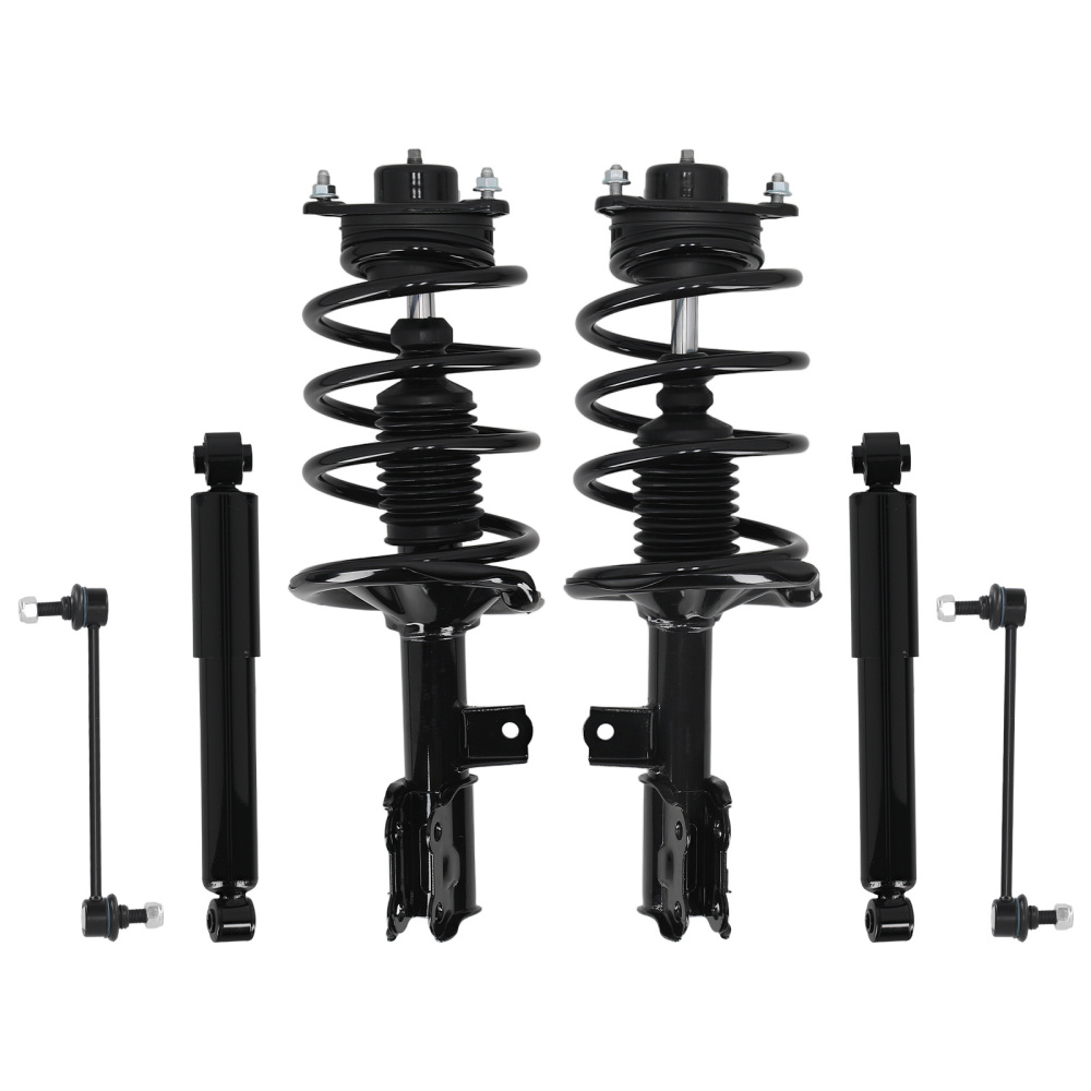 Front Rear Struts w/Sway Bar Links compatible for Kia Forte 2010-2013 Forte 5 2012-2013