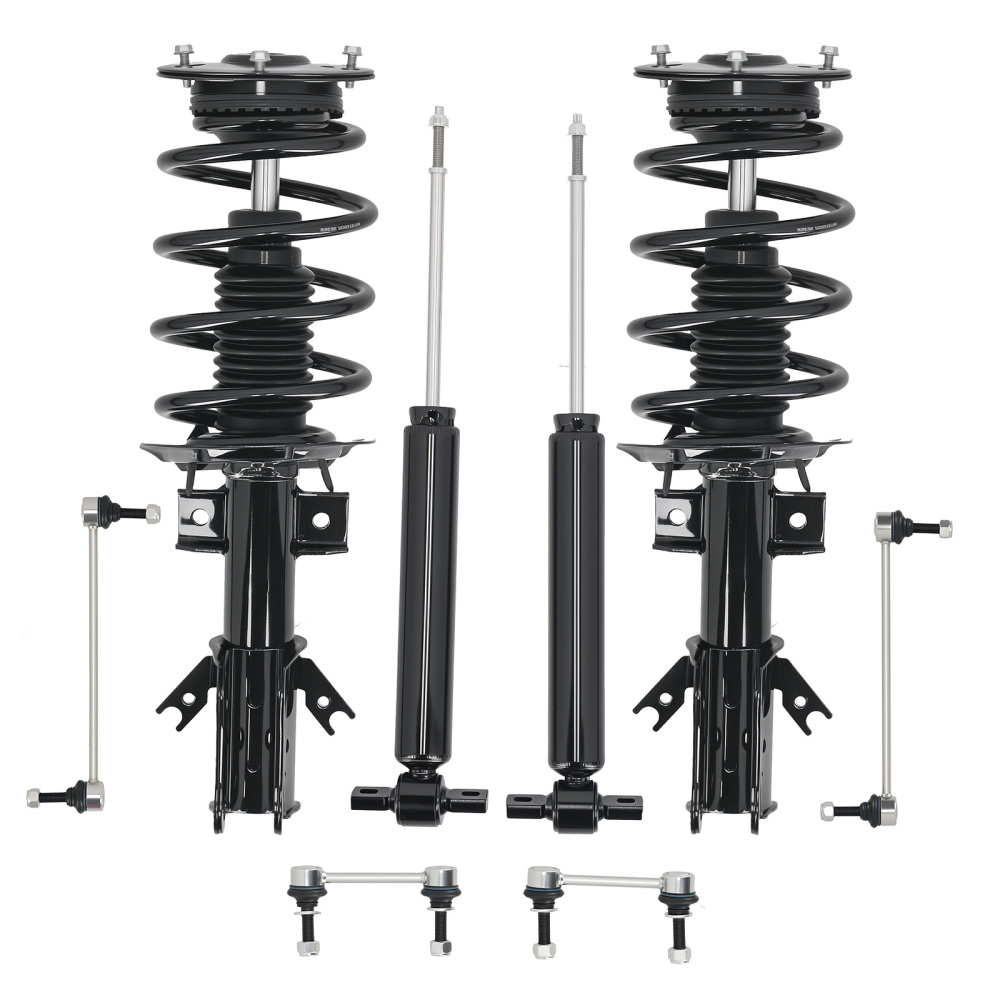 Front + Rear Struts w/Sway Bar Links compatible for Ford Fusion 2013-2018 compatible for FWD 272638