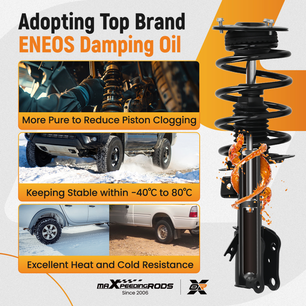 MaXpeedingrods Rear Front Struts Assembly compatible for Ford Fusion 2013-2020 compatible for FWD