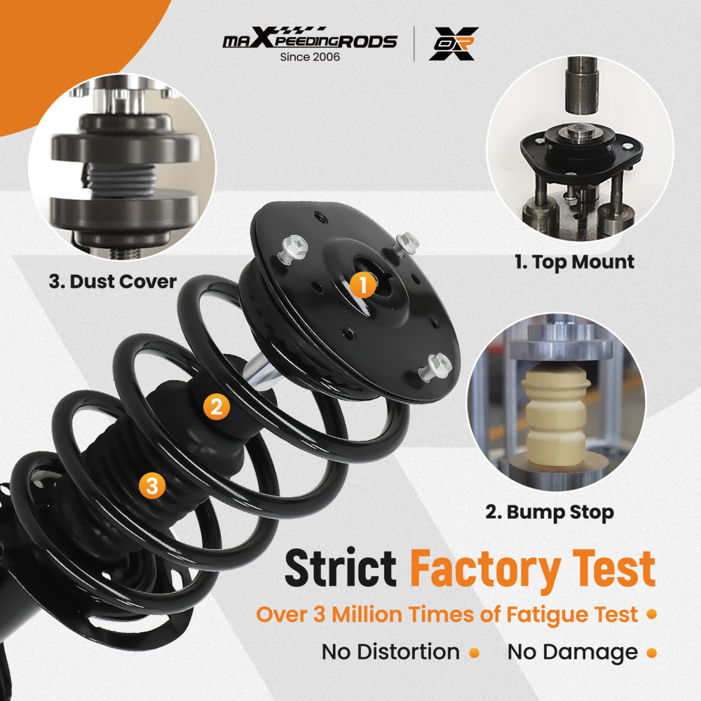 MaXpeedingrods Rear Front Struts Assembly compatible for Ford Fusion 2013-2020 compatible for FWD