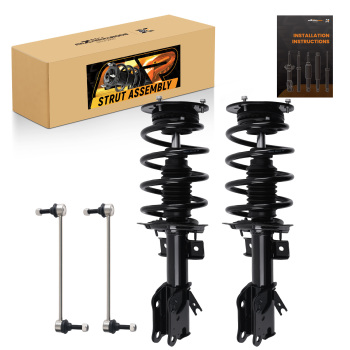 Suspension Front Struts w/ Sway Bar End Links compatible for Ford Fusion 2013-2018 compatible for FWD