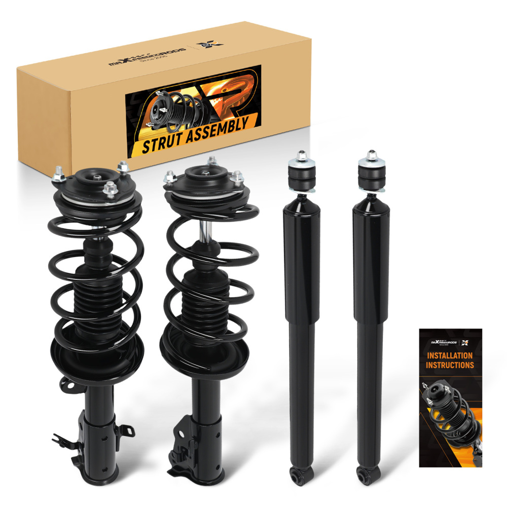 4PCS Front Complete Struts Rear Shocks Absorber Kit for 2012 compatible for Honda Civic Sedan