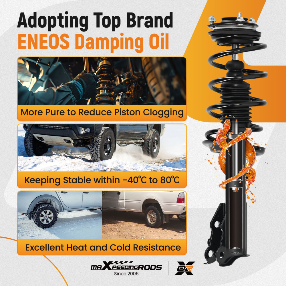 4PCS Front Complete Struts Rear Shocks Absorber Kit for 2012 compatible for Honda Civic Sedan