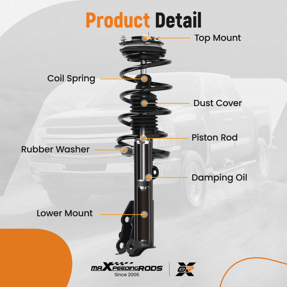 4PCS Front Complete Struts Rear Shocks Absorber Kit for 2012 compatible for Honda Civic Sedan