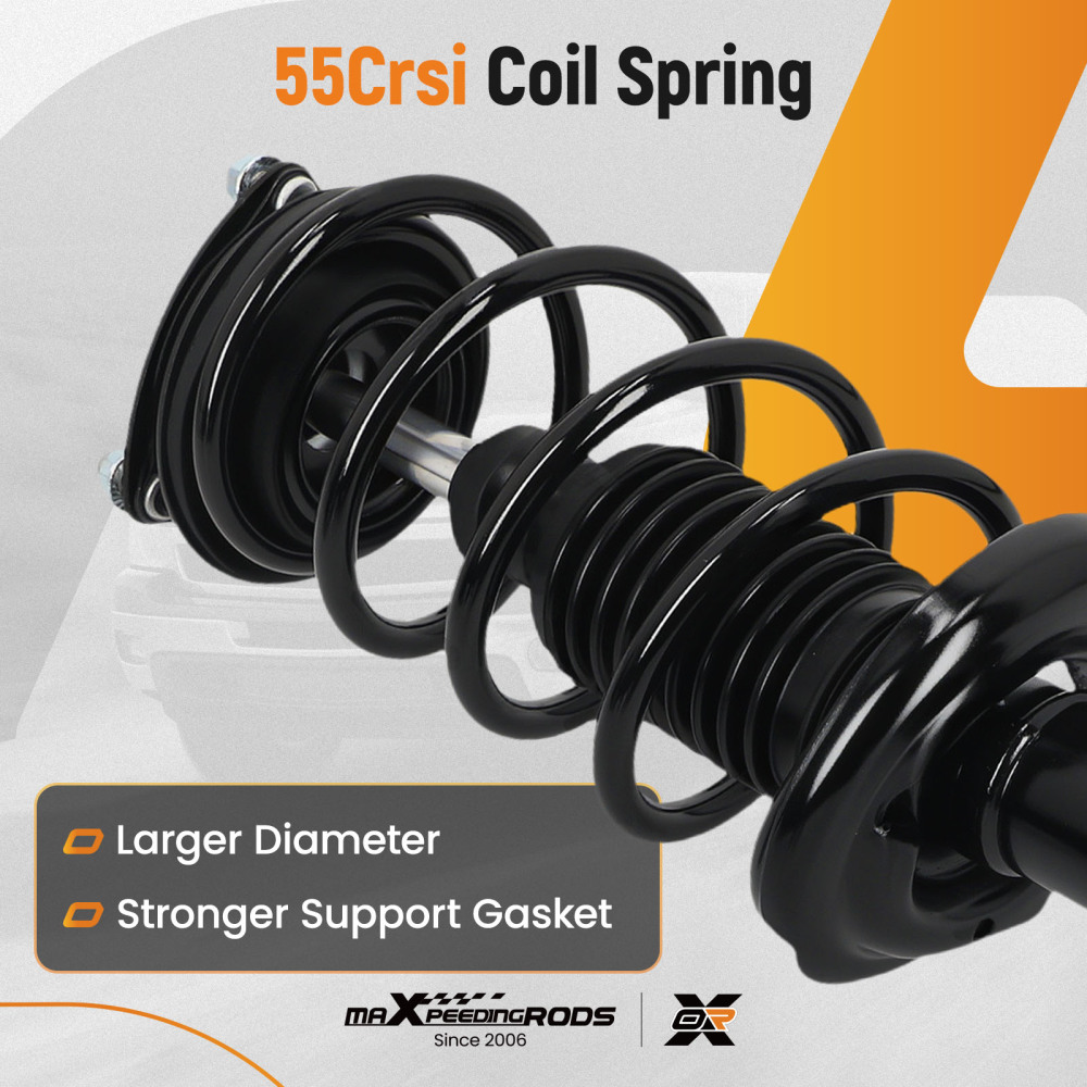 4PCS Front Complete Struts Rear Shocks Absorber Kit for 2012 compatible for Honda Civic Sedan