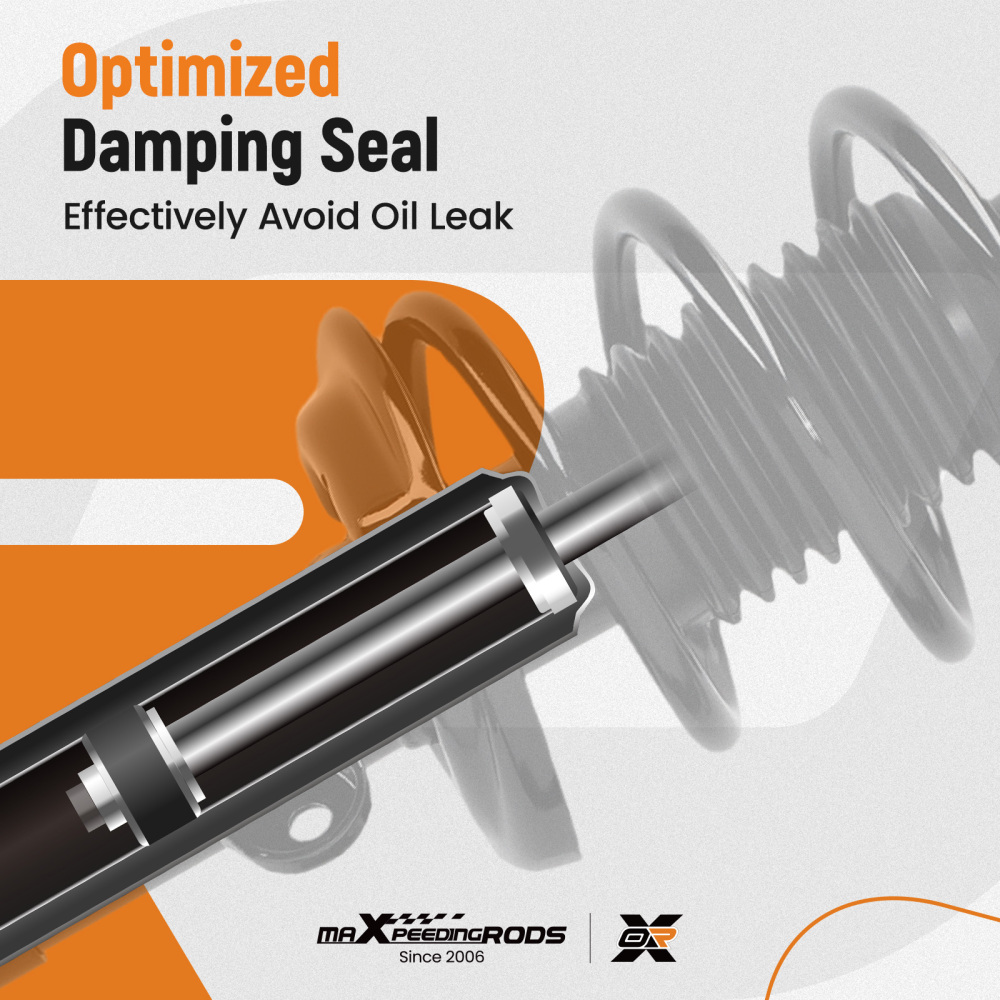 4PCS Front Complete Struts Rear Shocks Absorber Kit for 2012 compatible for Honda Civic Sedan