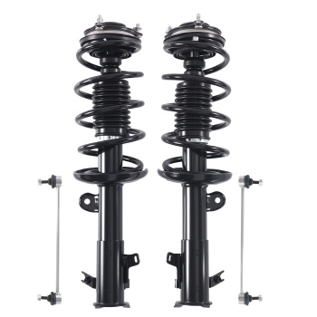 Front Left Right Struts w/Coil Spring Sway Bars Kit for 2012 compatible for Honda Civic Sedan