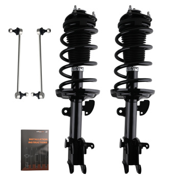 Front Left Right Side Struts w/Coil Sway Bars compatible for HONDA PILOT 2009-2015 172648
