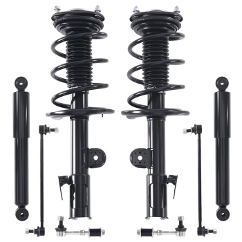 Front Spring Struts Rear Shock Absorbers Sway Bars Kit for 2013-2018 compatible for Toyota RAV4