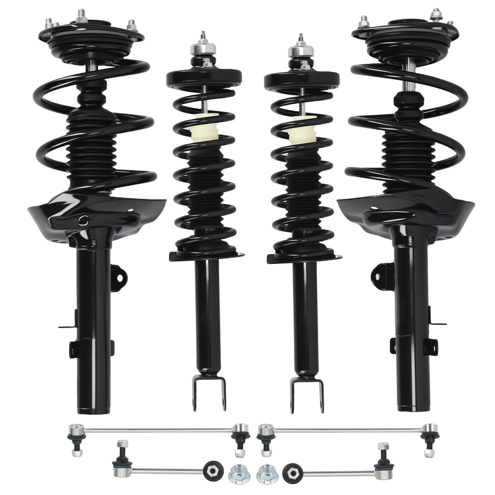 Front Rear Struts w/ Coil Spring Sway Bars Links compatible for HONDA ACCORD 2.4L 2013-2017
