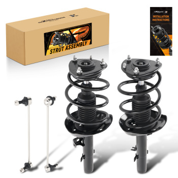 maXpeedingrods 4Pcs Front Struts & Sway Bar Link for Honda Accord 2.4L 2013-2017